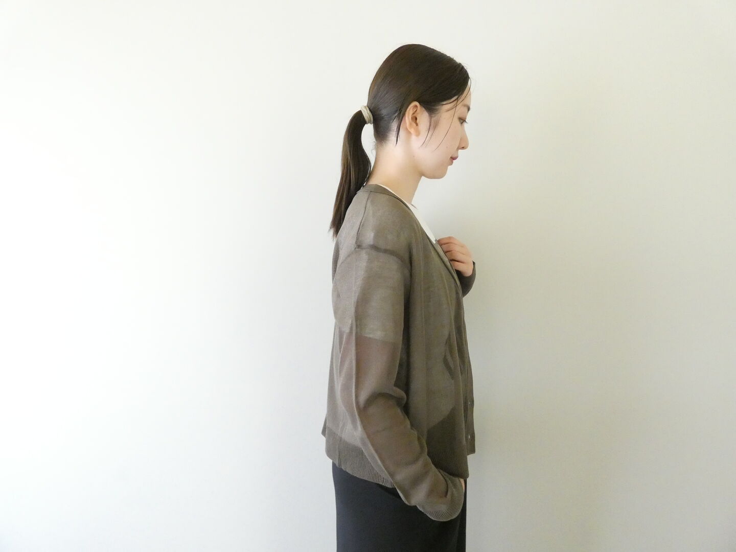 vb シアーVネックカーディガンの商品画像7