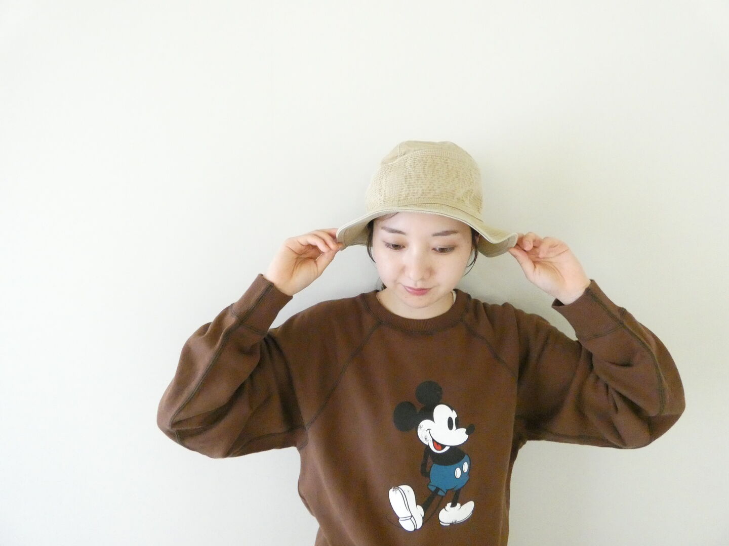 CHILD WOMAN(チャイルドウーマン) Mickeyプリントスエットクルーネックプルオーバーの商品画像1