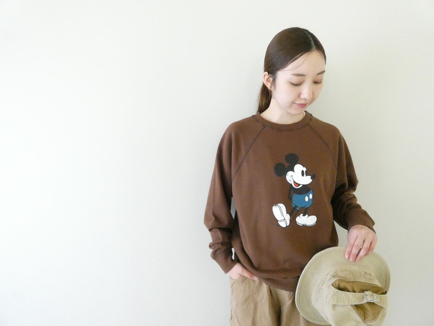 CHILD WOMAN(チャイルドウーマン) Mickeyプリントスエットクルーネックプルオーバーの商品画像6