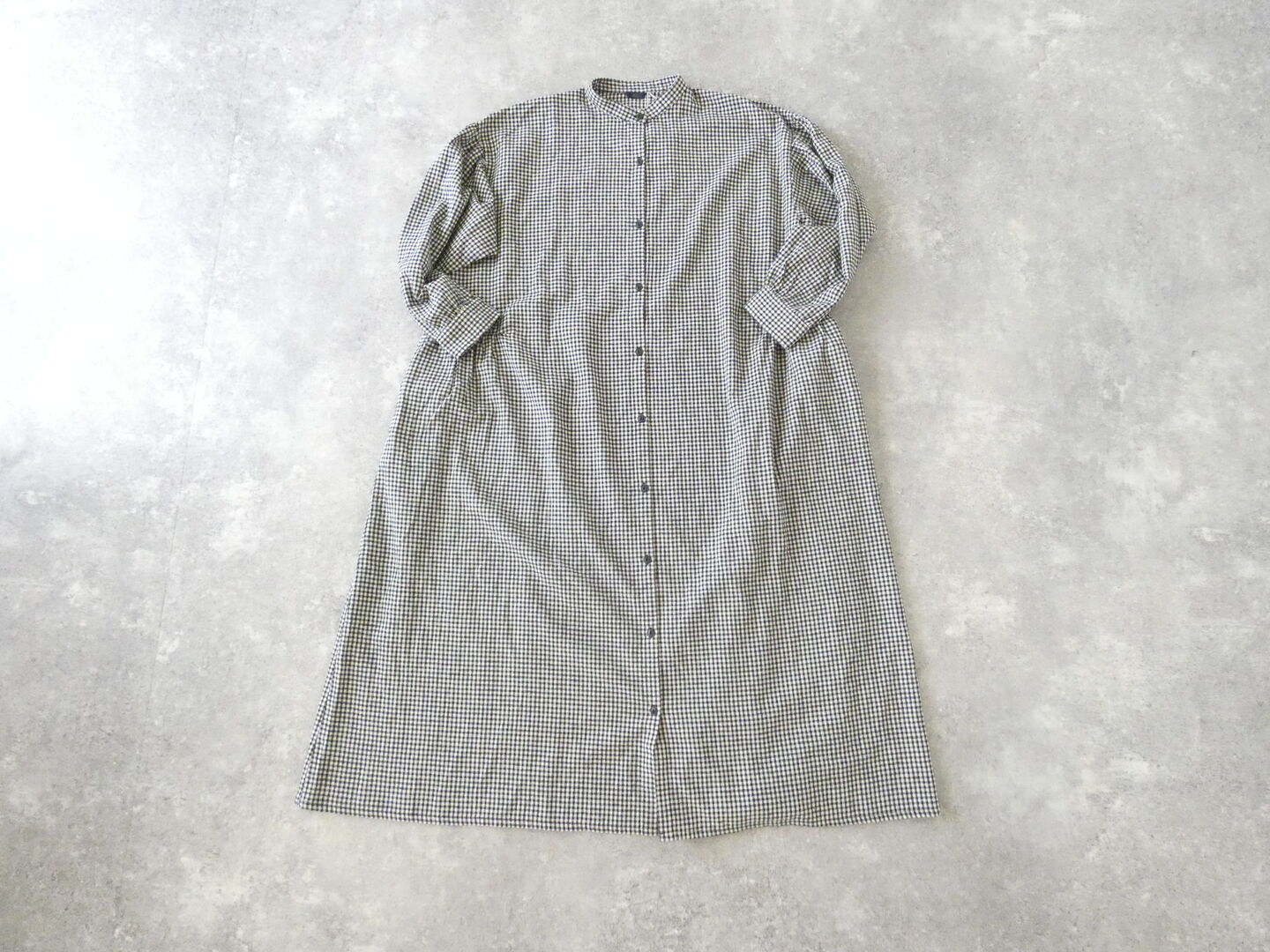 ichi(イチ) 起毛チェックサイドギャザーワンピースの商品画像10
