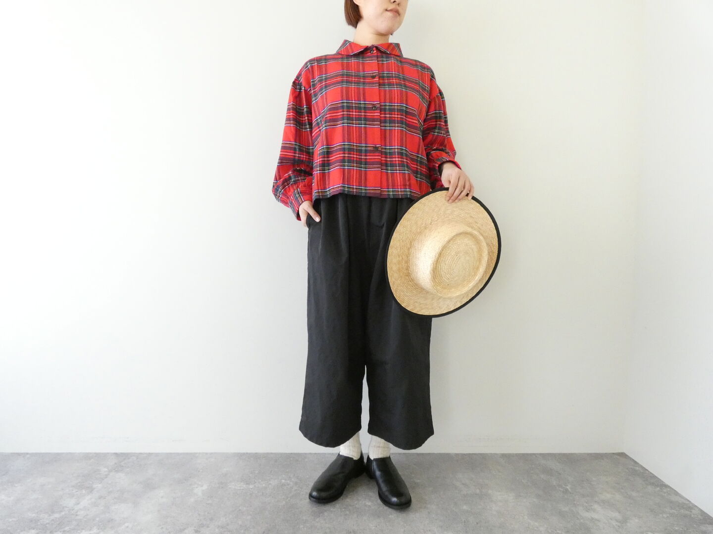 ichi(イチ) ネル起毛チェックシャツの商品画像1