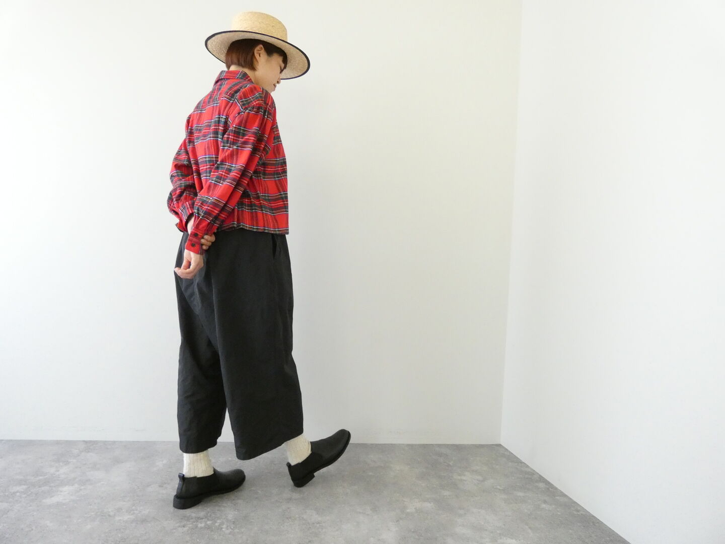 ichi(イチ) ネル起毛チェックシャツの商品画像4