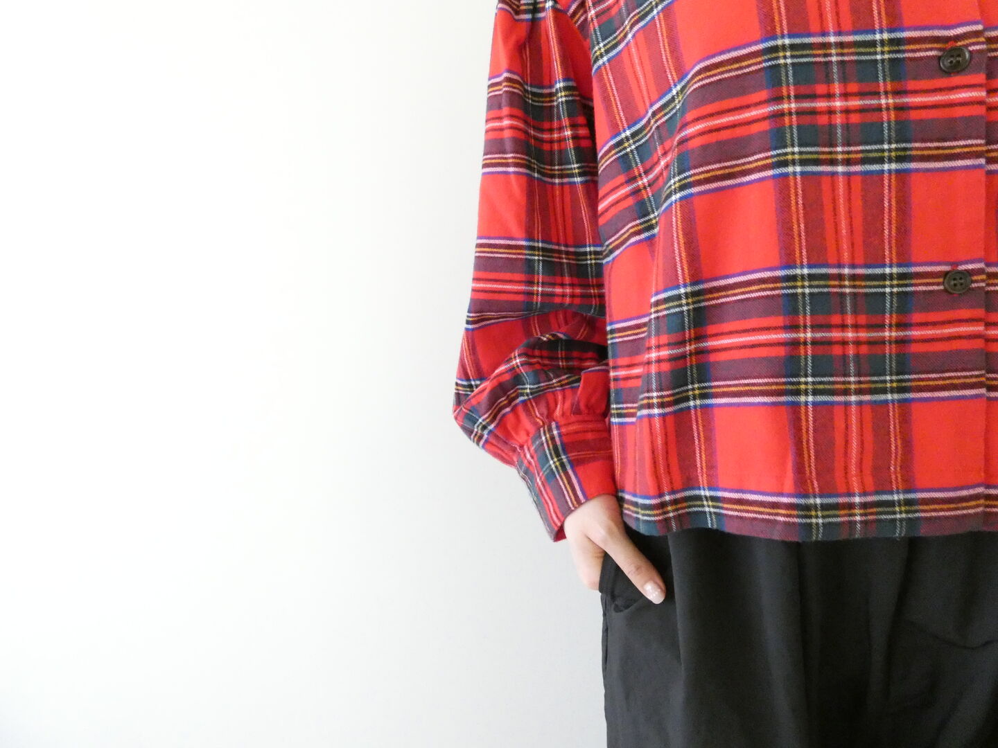 ichi(イチ) ネル起毛チェックシャツの商品画像9