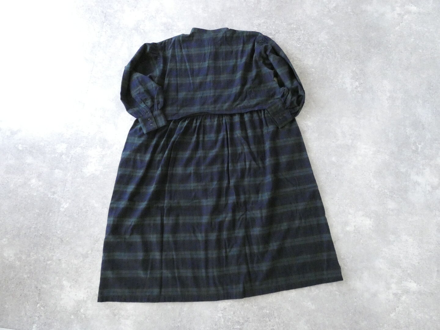 ichi(イチ) ネル起毛チェックサイドギャザーワンピースの商品画像12