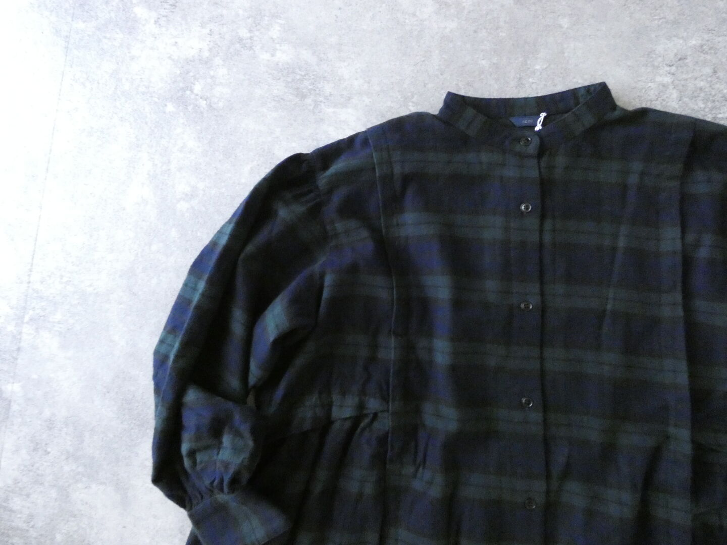 ichi(イチ) ネル起毛チェックサイドギャザーワンピースの商品画像18