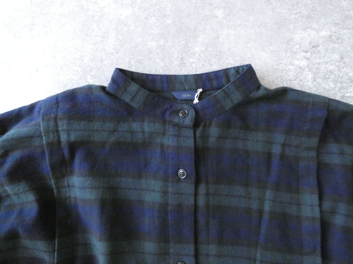 ichi(イチ) ネル起毛チェックサイドギャザーワンピースの商品画像19