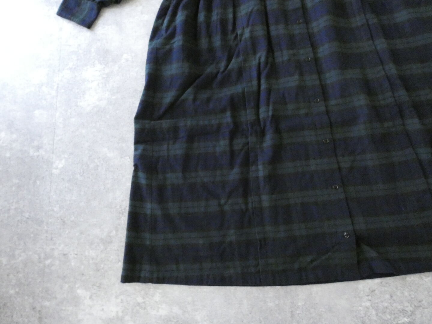ichi(イチ) ネル起毛チェックサイドギャザーワンピースの商品画像22