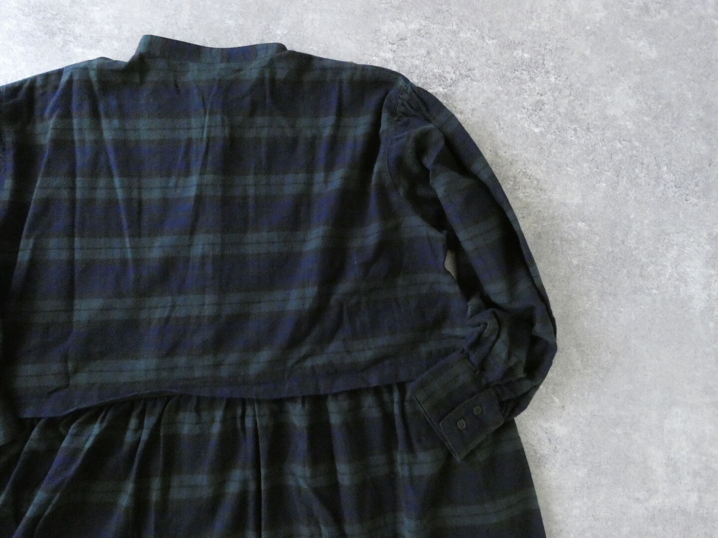 ichi(イチ) ネル起毛チェックサイドギャザーワンピースの商品画像26