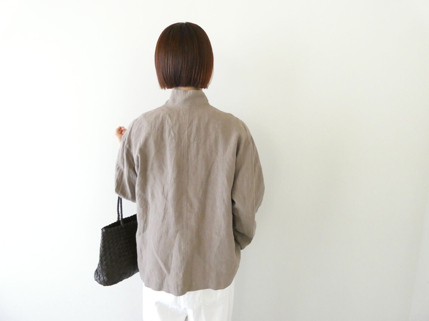 ina(イナ) リネンローンクロスボタン多ワイドジャケットの商品画像9
