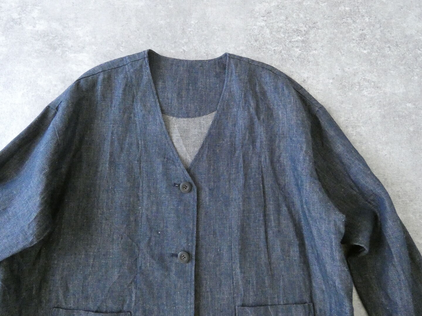 ina(イナ) ヴィンテージリネンチノクロスV開きジャケットの商品画像21