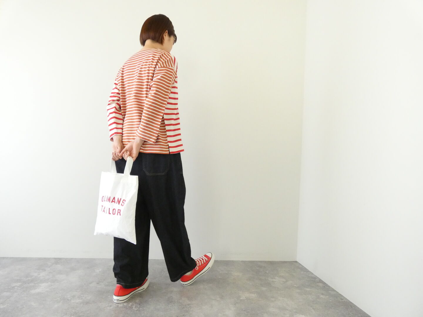NATURAL LAUNDRY(ナチュラルランドリー) パネルボーダーバイカラープルオーバーの商品画像7
