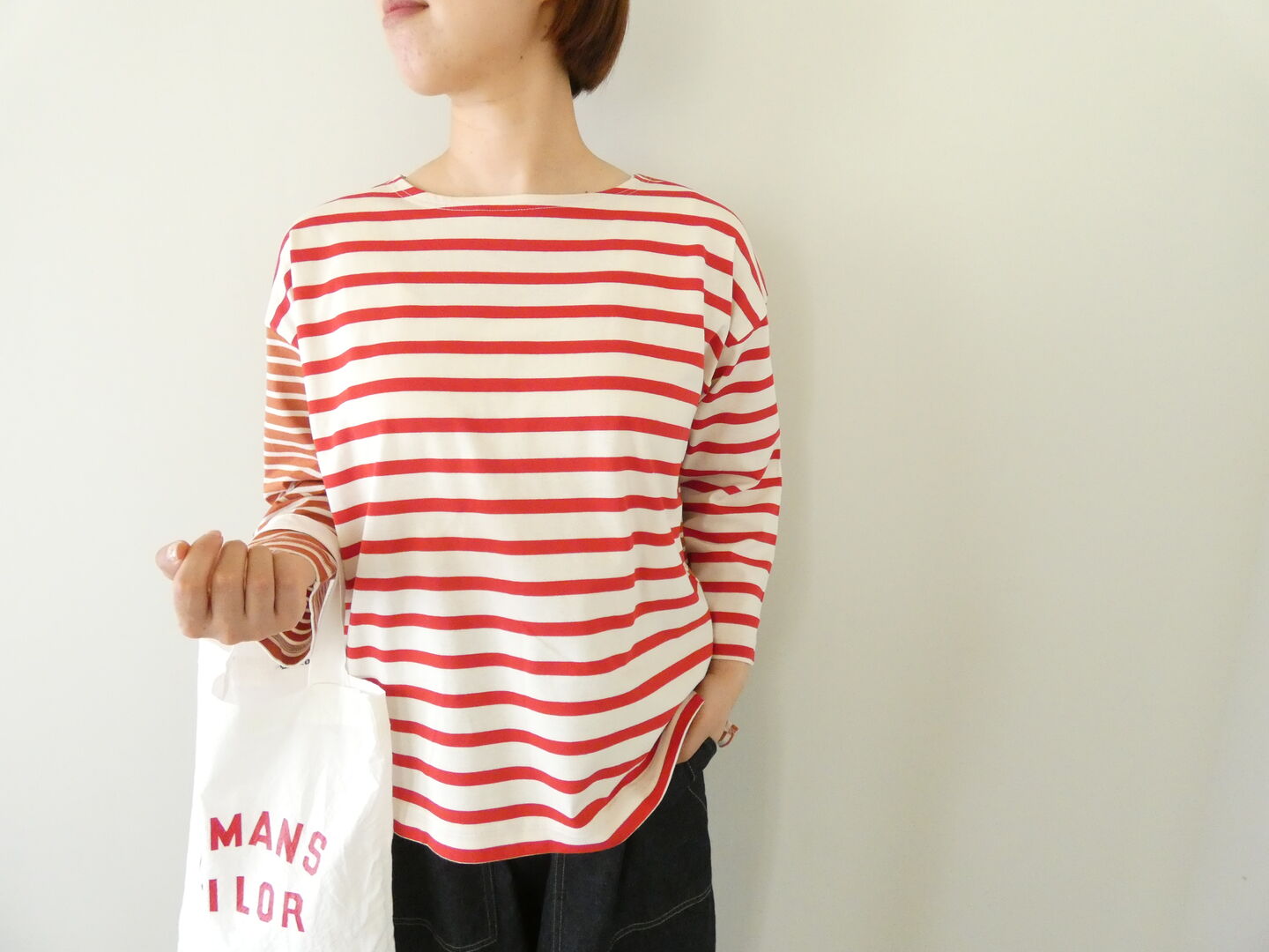 NATURAL LAUNDRY(ナチュラルランドリー) パネルボーダーバイカラープルオーバーの商品画像8