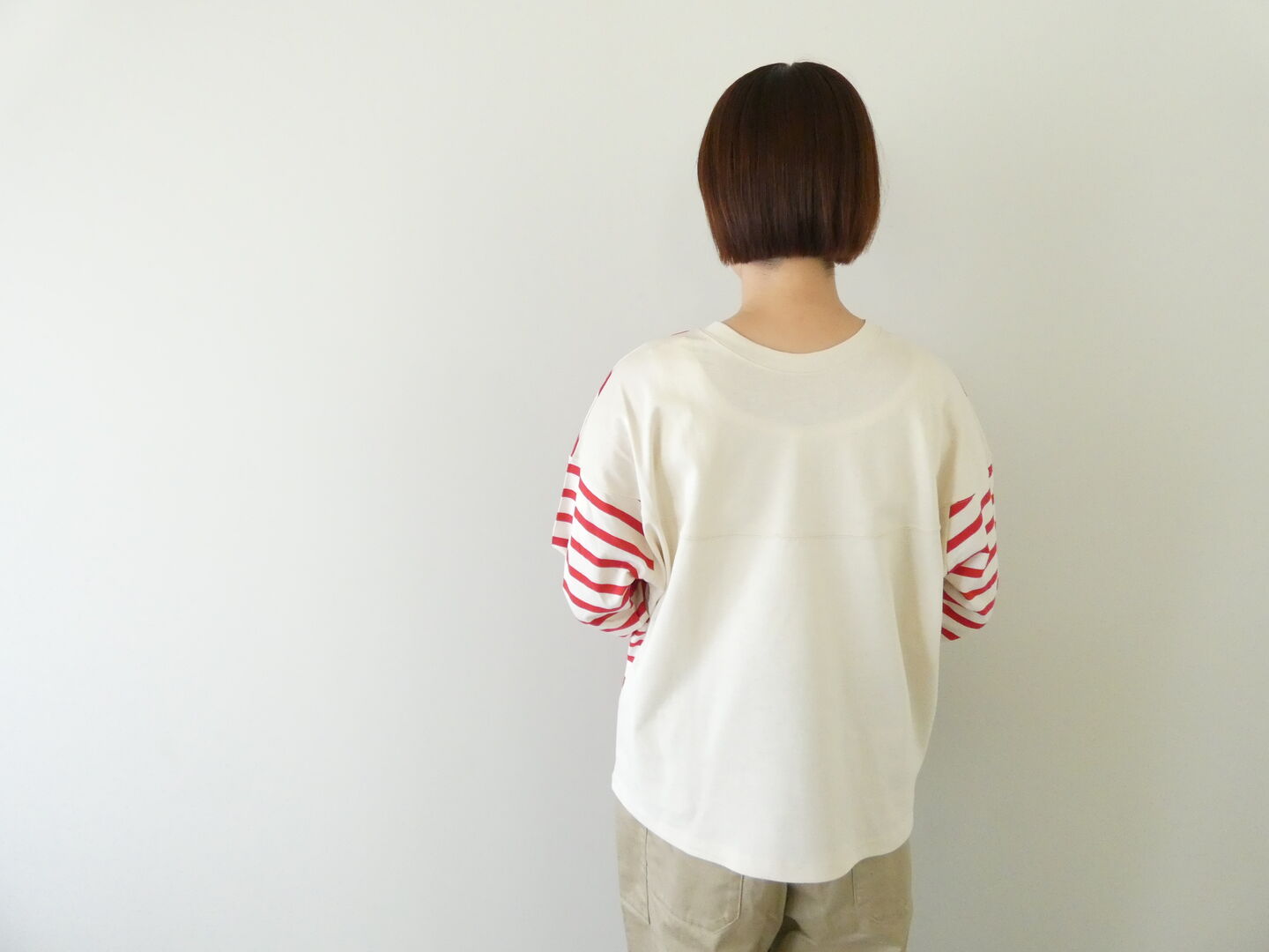 NATURAL LAUNDRY(ナチュラルランドリー) パネルボーダー2wayキャップスリーブTの商品画像14