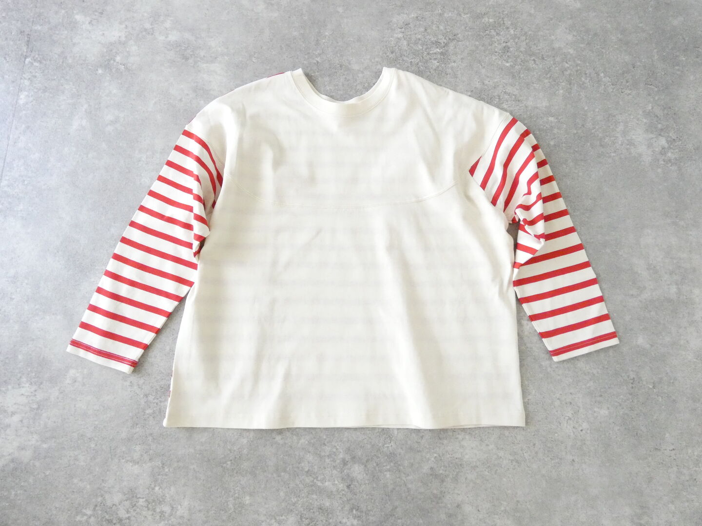 NATURAL LAUNDRY(ナチュラルランドリー) パネルボーダー2wayキャップスリーブTの商品画像2