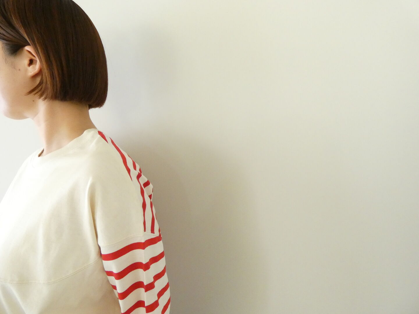 NATURAL LAUNDRY(ナチュラルランドリー) パネルボーダー2wayキャップスリーブTの商品画像3