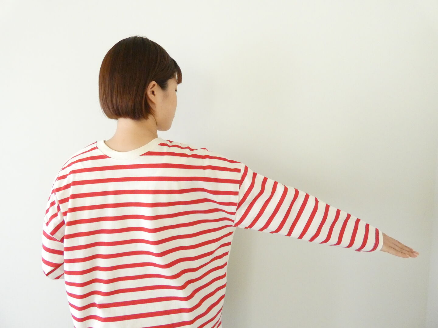 NATURAL LAUNDRY(ナチュラルランドリー) パネルボーダー2wayキャップスリーブTの商品画像6