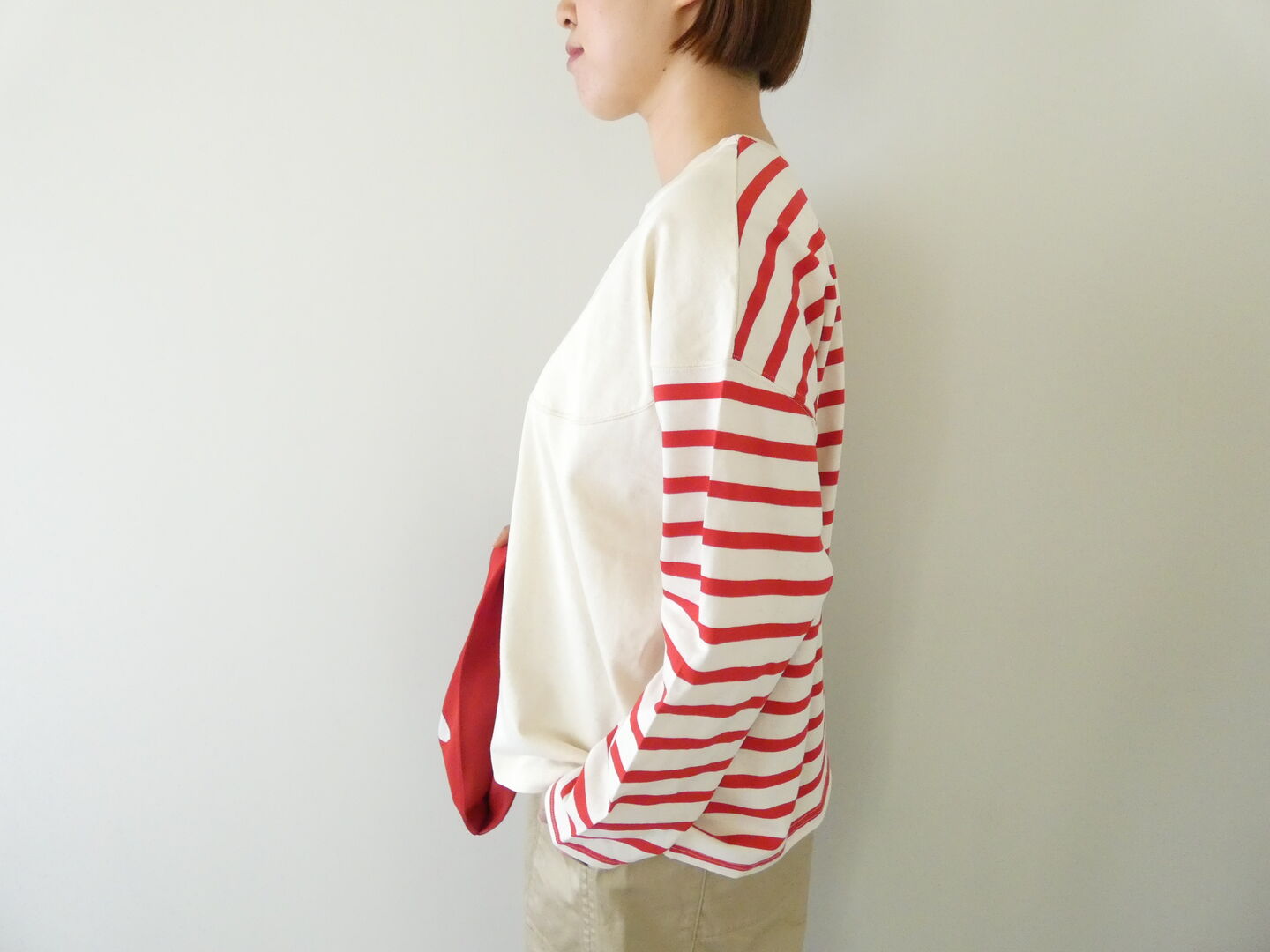 NATURAL LAUNDRY(ナチュラルランドリー) パネルボーダー2wayキャップスリーブTの商品画像7