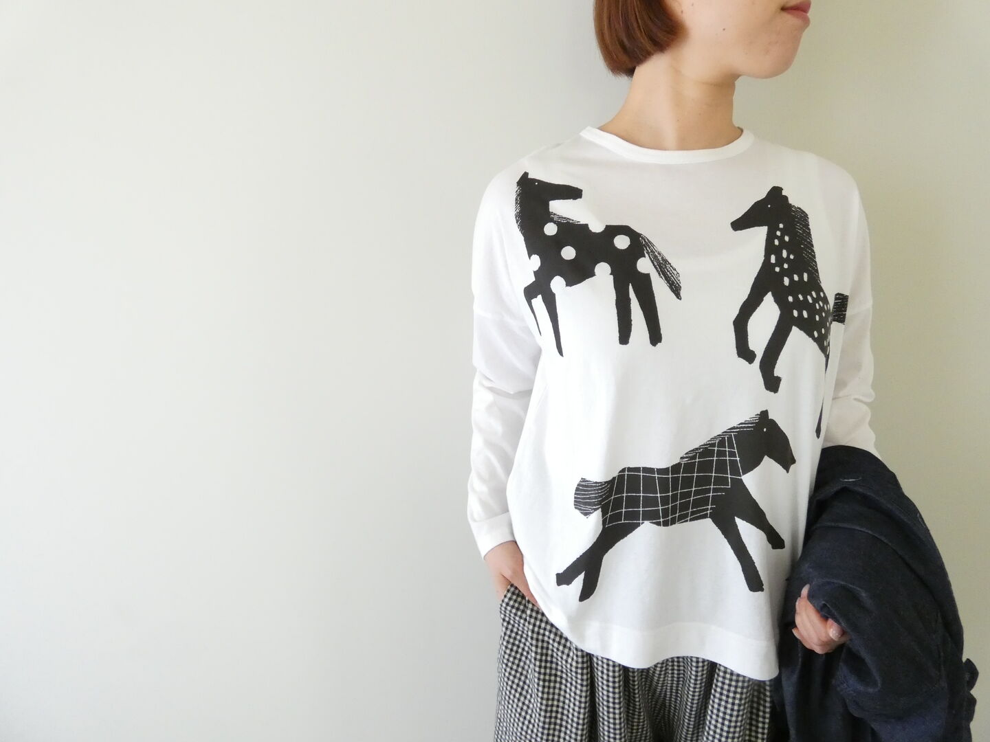 grin(グリン) ベーシック天竺馬プリントプルオーバーの商品画像8