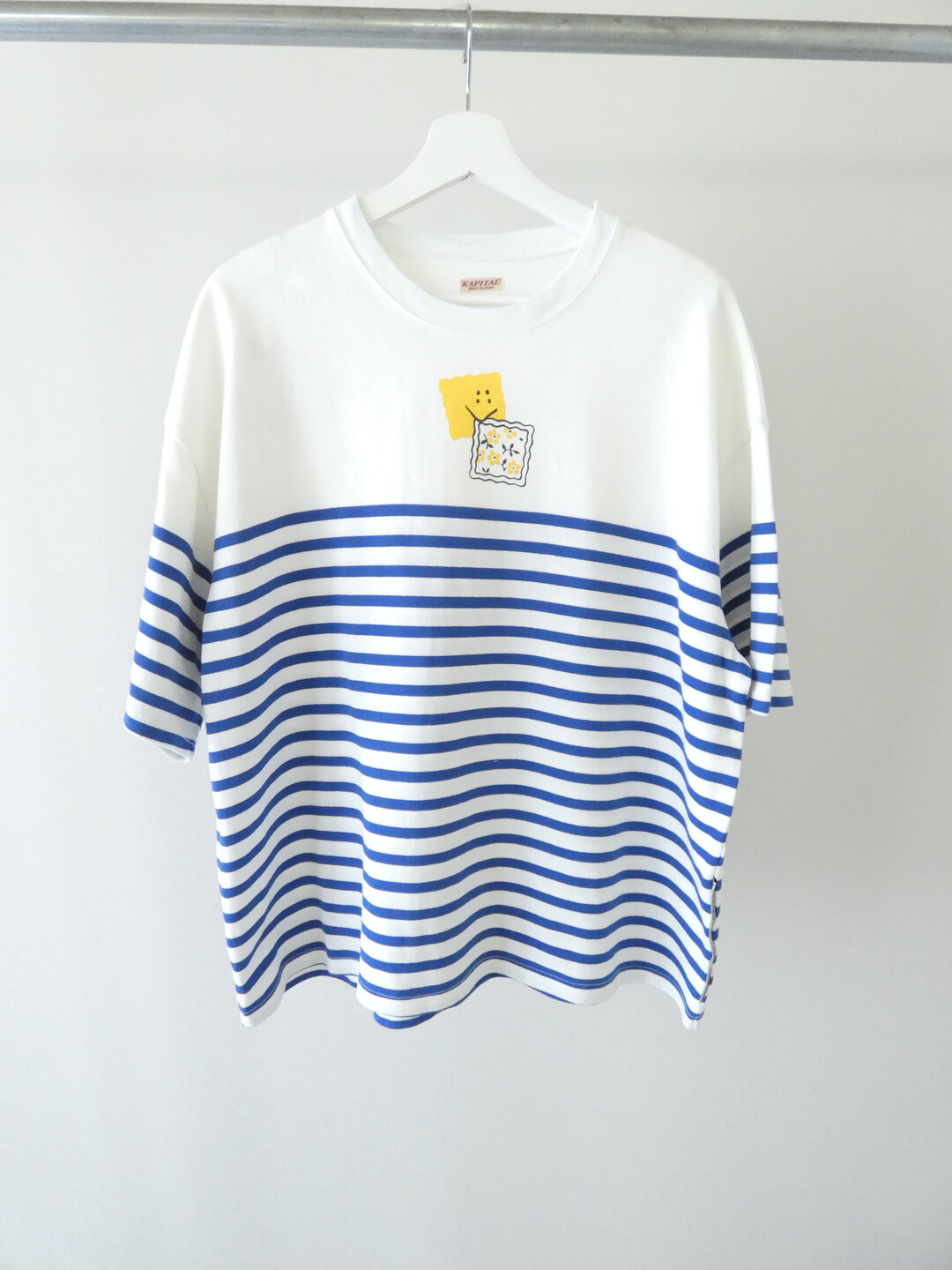 KAPITAL(キャピタル) パネルボーダー天竺BOX-T(PECKISH RAINBOWY pt)の商品画像11