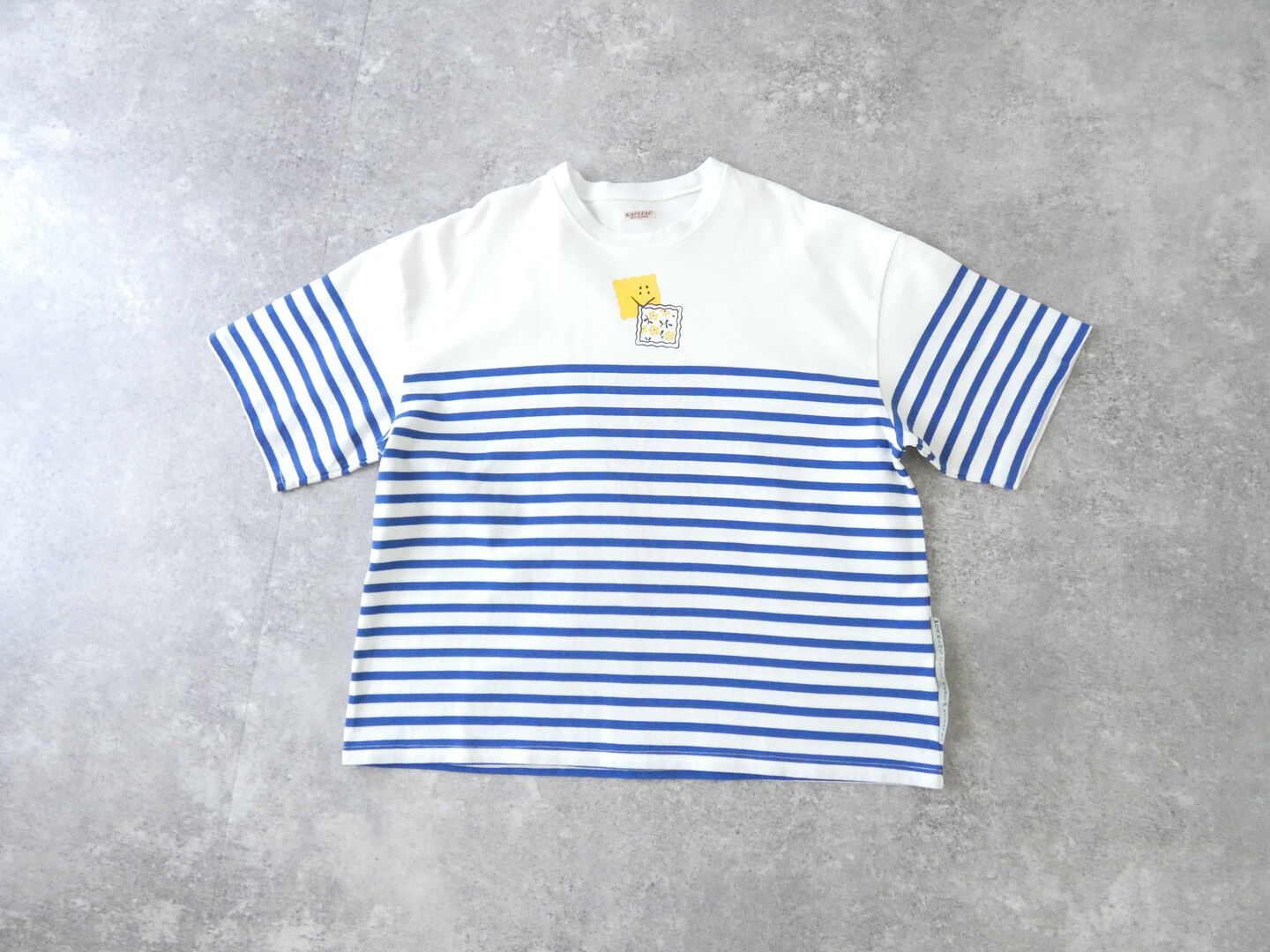KAPITAL(キャピタル) パネルボーダー天竺BOX-T(PECKISH RAINBOWY pt)の商品画像3