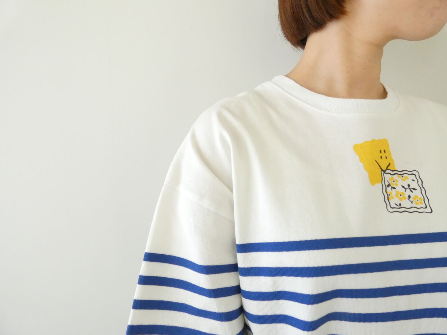 KAPITAL(キャピタル) パネルボーダー天竺BOX-T(PECKISH RAINBOWY pt)の商品画像5