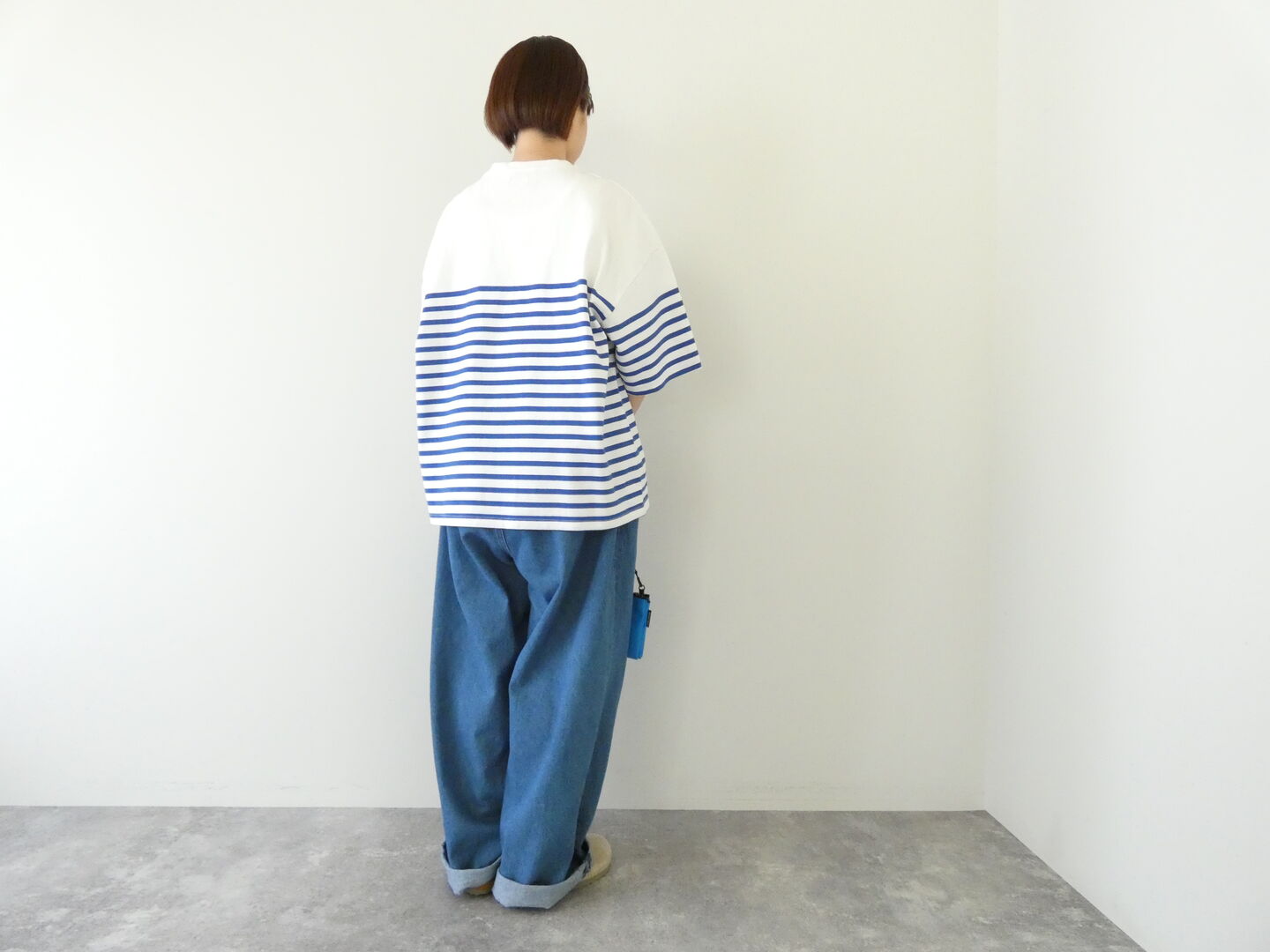 KAPITAL(キャピタル) パネルボーダー天竺BOX-T(PECKISH RAINBOWY pt)の商品画像6
