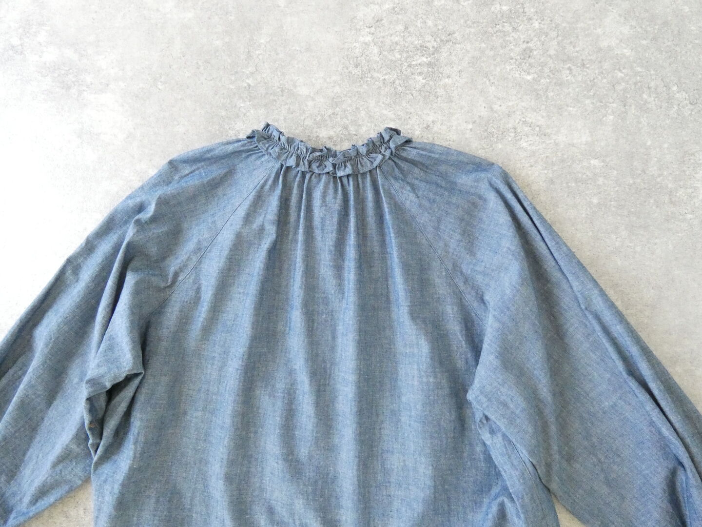 LE GLAZIK(ルグラジック) インディゴダンガリーラッフルシャツの商品画像21