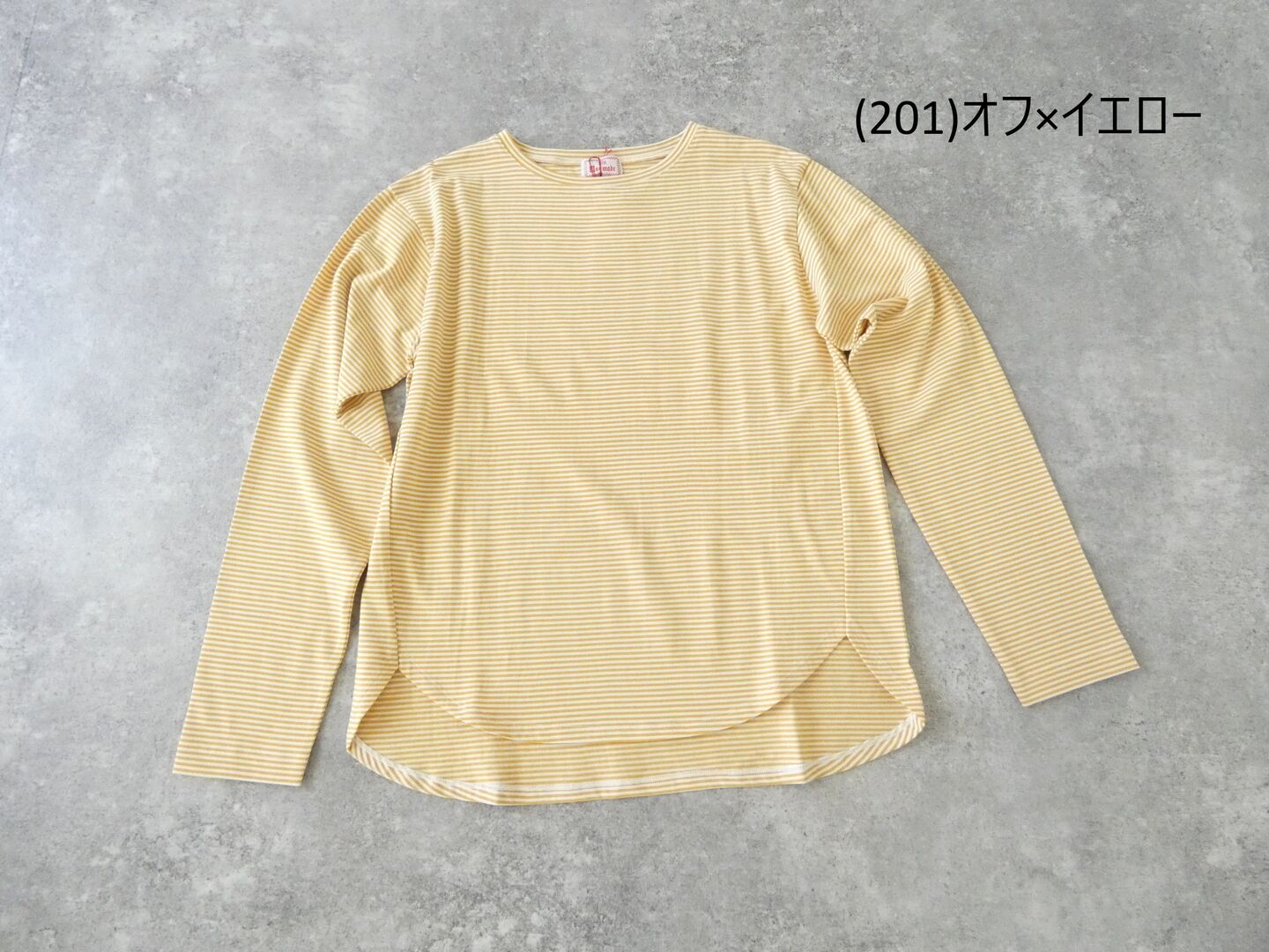 mao made(マオメイド) 細細ボーダーラウンドヘムTEEの商品画像28