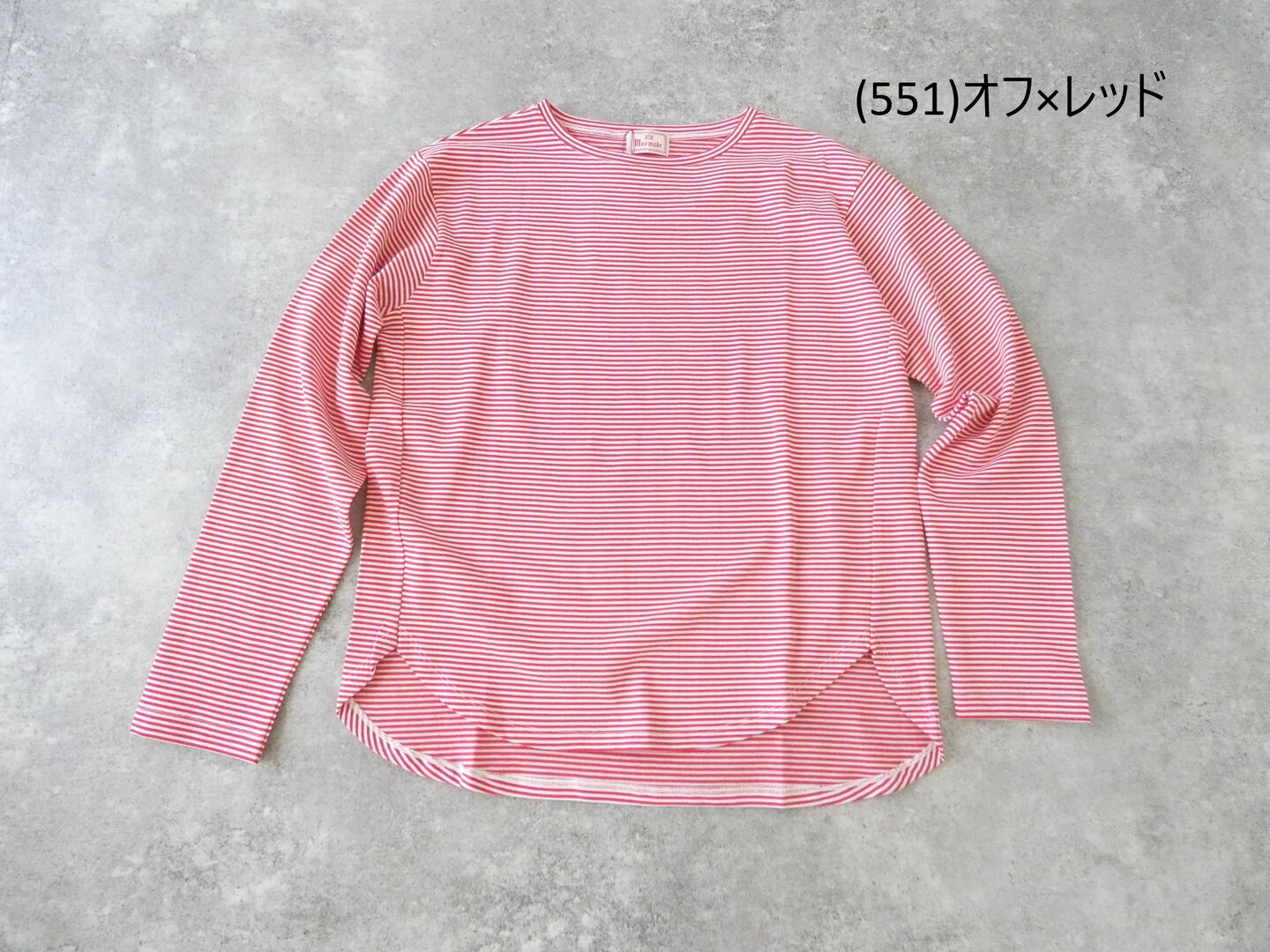 mao made(マオメイド) 細細ボーダーラウンドヘムTEEの商品画像42