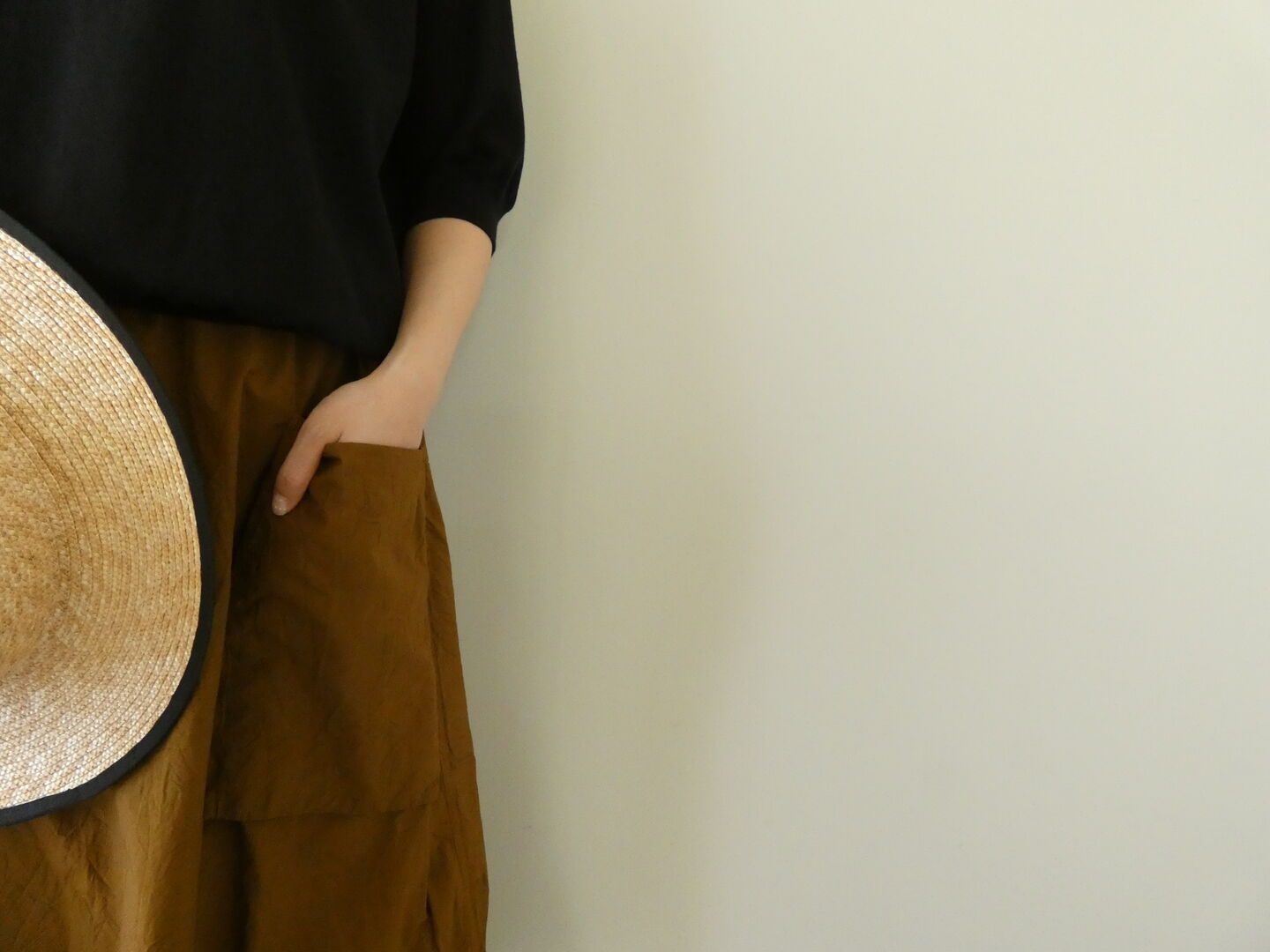 R&D.M.Co-(オールドマンズテーラー) SHRINK COTTON GARMENT DYE POCKET SKIRT Mの商品画像8