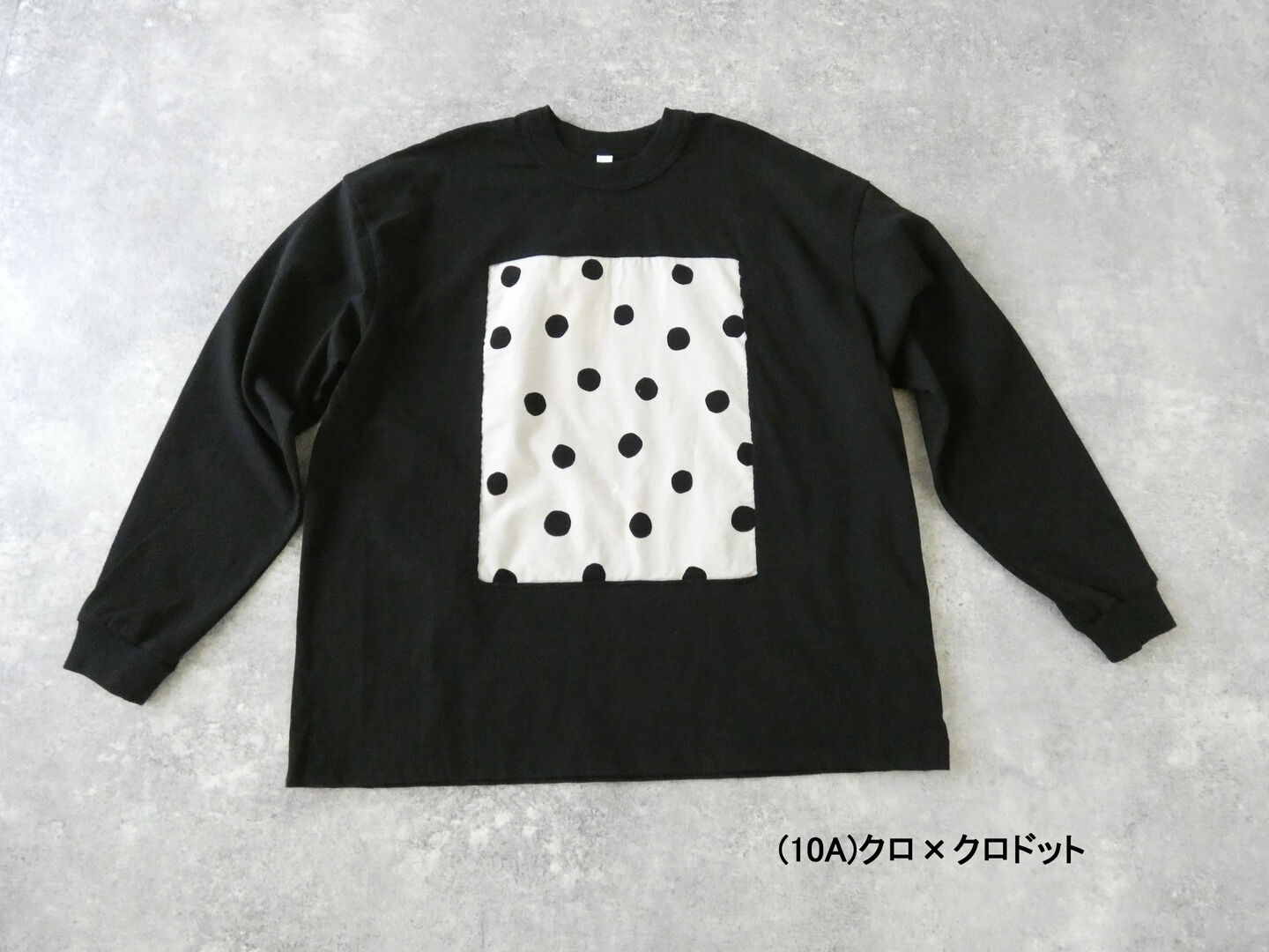 prit(プリット) 17/1空紡天竺×ラフドットプリントフレームロングTシャツの商品画像10