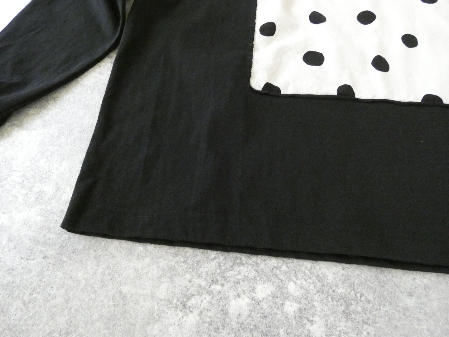 prit(プリット) 17/1空紡天竺×ラフドットプリントフレームロングTシャツの商品画像23