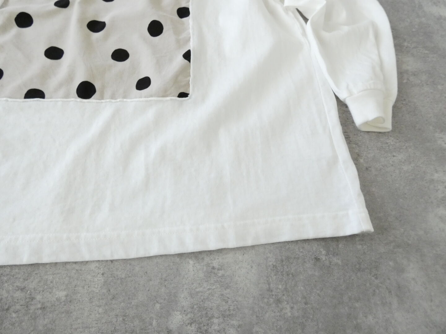 prit(プリット) 17/1空紡天竺×ラフドットプリントフレームロングTシャツの商品画像35