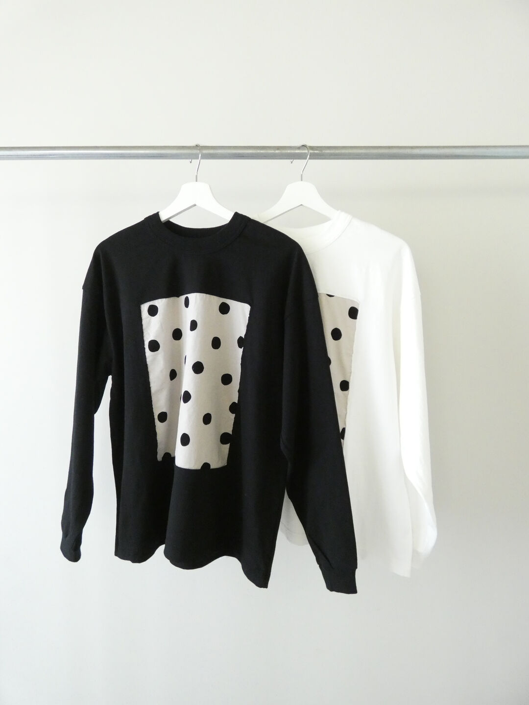 prit(プリット) 17/1空紡天竺×ラフドットプリントフレームロングTシャツの商品画像8