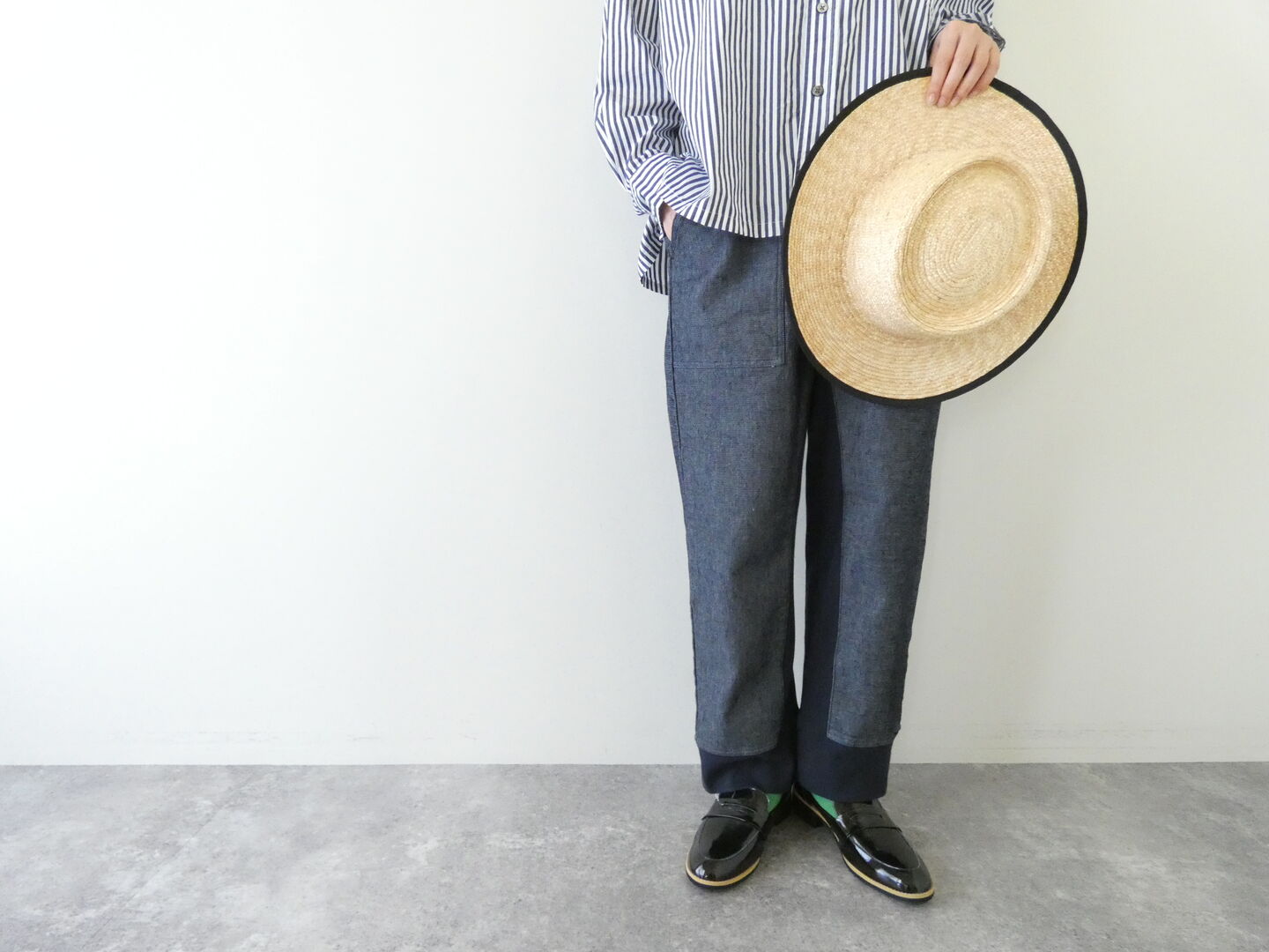 vb コンビネーションデザインパンツ　INDIGOの商品画像1