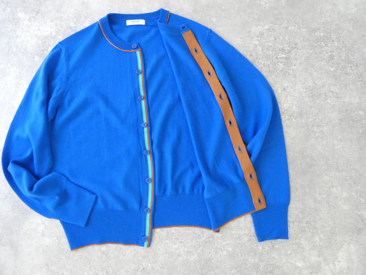 MACPHEE(マカフィー) 14Gプレーンウール クルーネックカーディガンの商品画像12