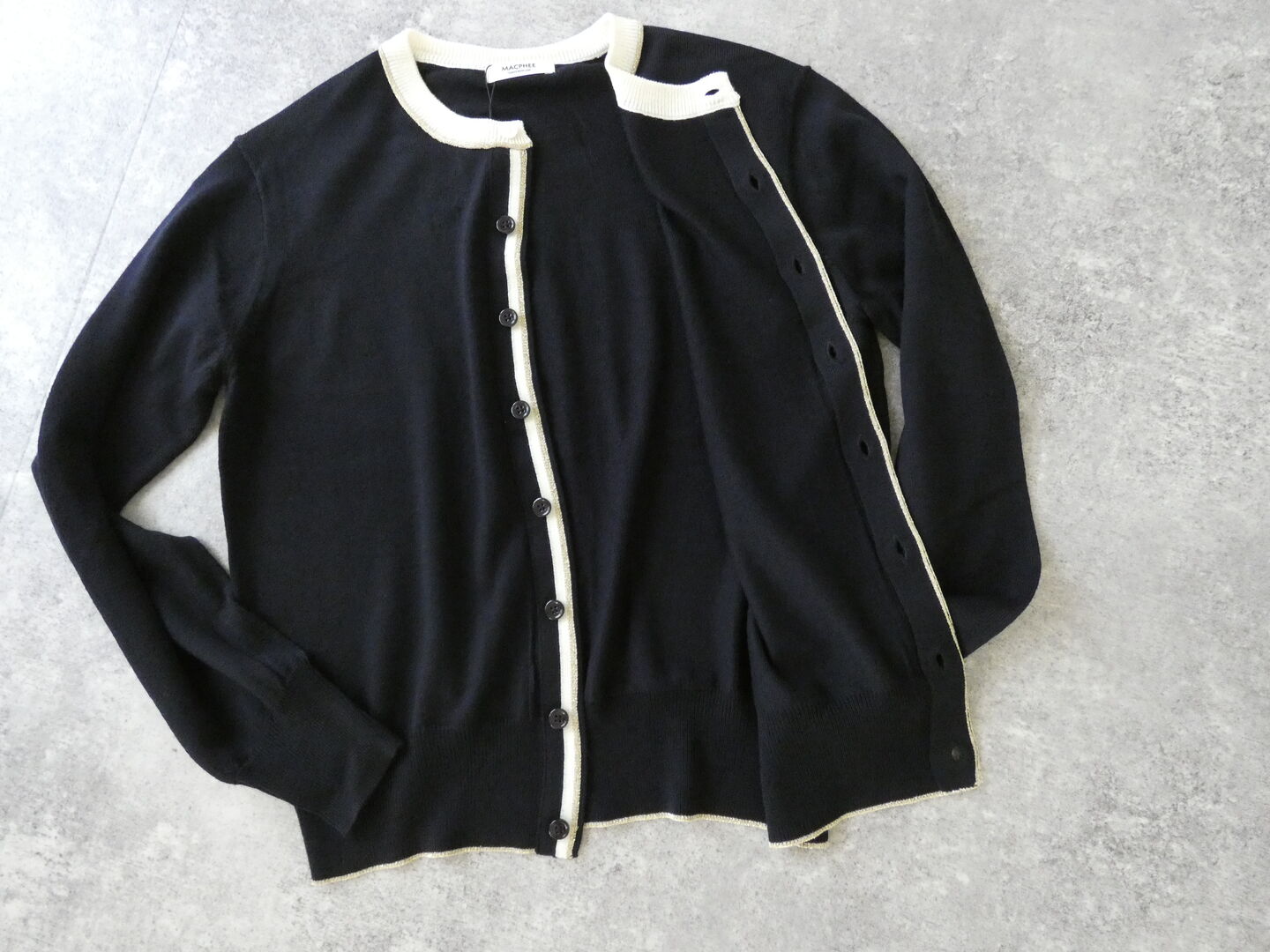 MACPHEE(マカフィー) 14Gプレーンウール クルーネックカーディガンの商品画像13