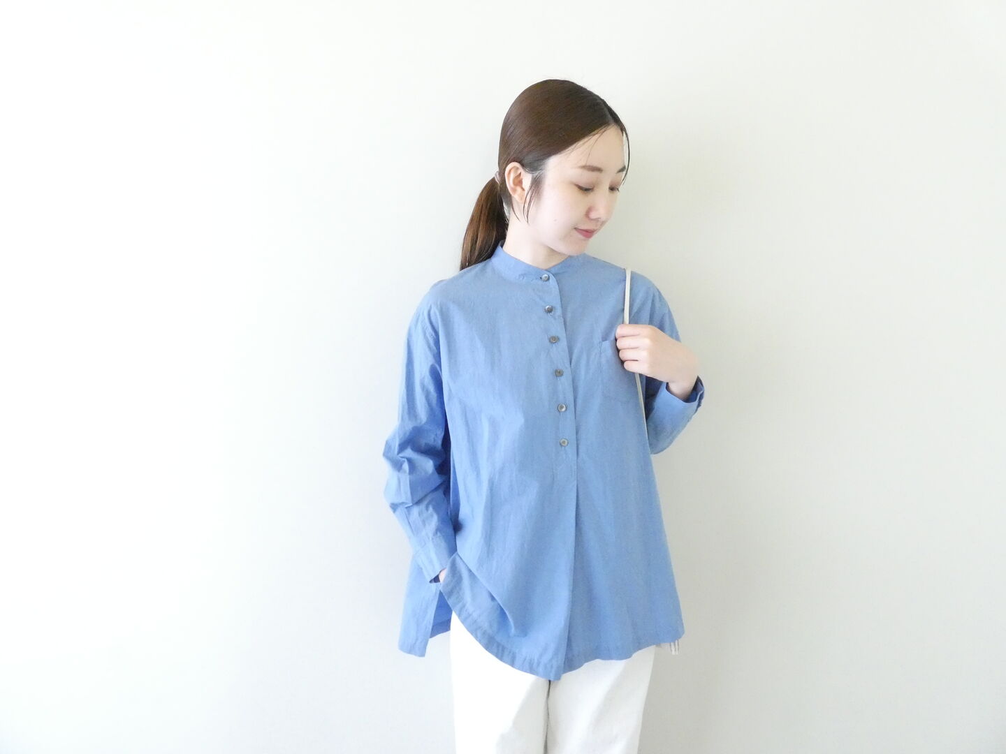 HAU(ハウ) stand collar shirts nobleの商品画像3