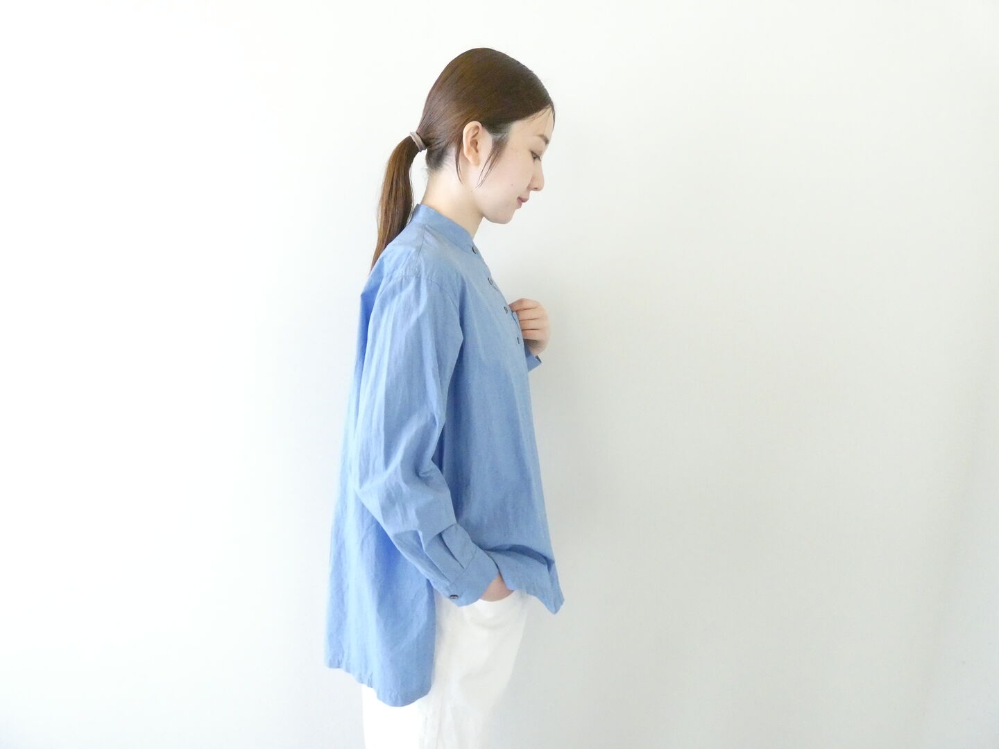 HAU(ハウ) stand collar shirts nobleの商品画像7