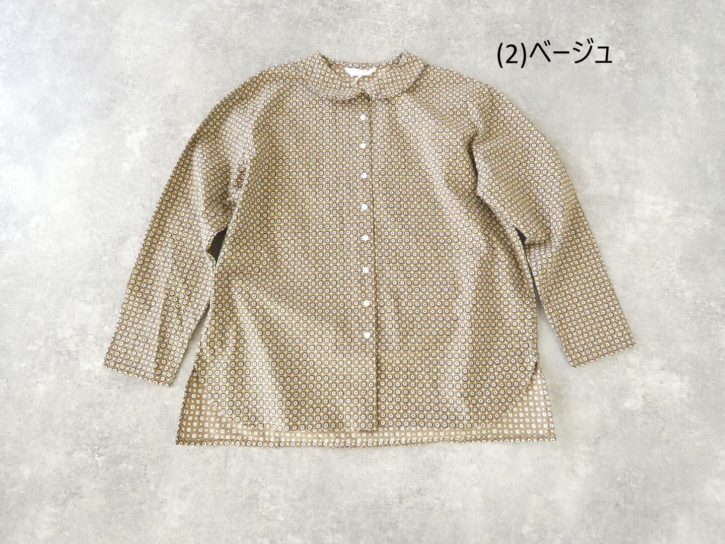 homspun(ホームスパン) 小花プリントフラットカラーブラウスの商品画像42
