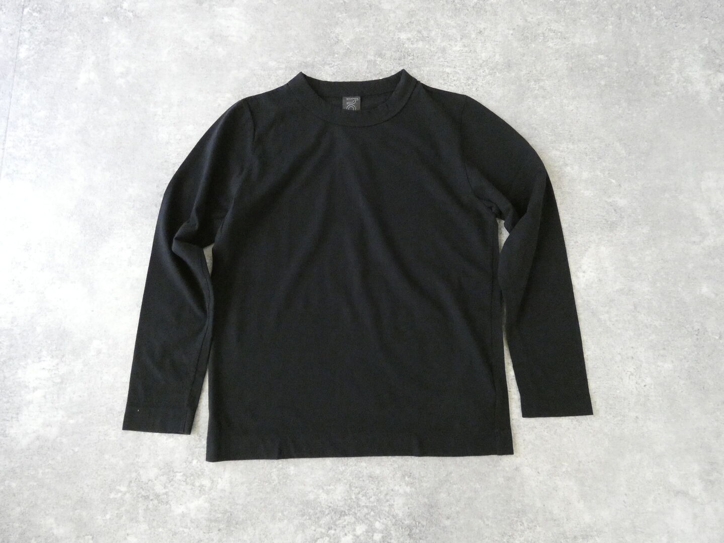 homspun(ホームスパン) 天竺長袖Tシャツ(5)ブラックの商品画像2