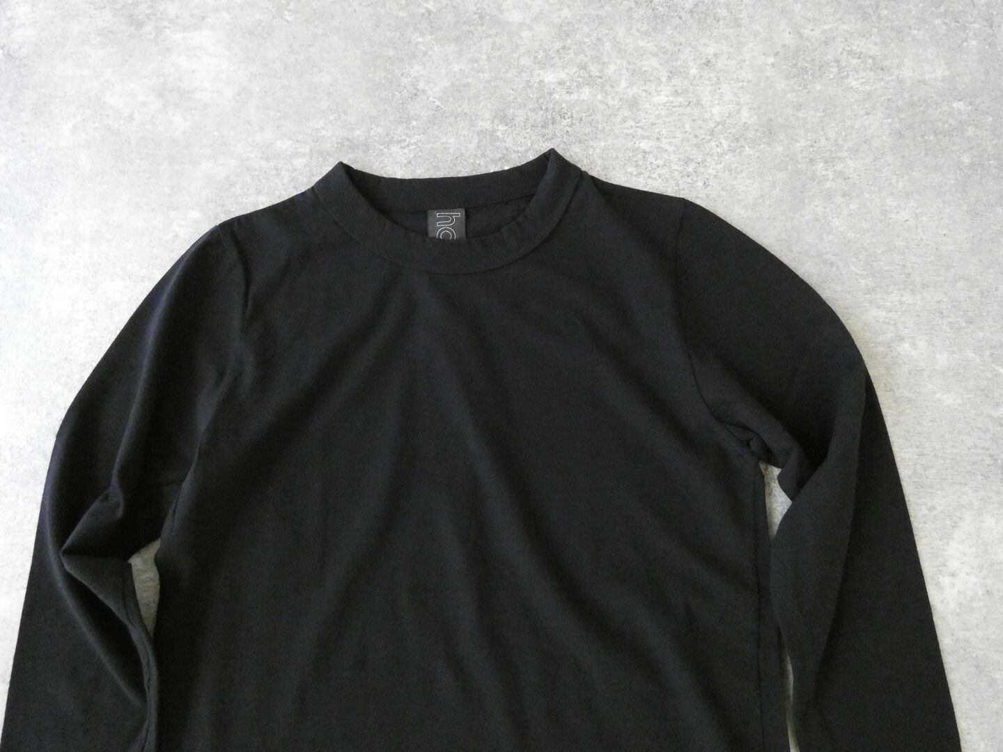 homspun(ホームスパン) 天竺長袖Tシャツ(5)ブラックの商品画像21