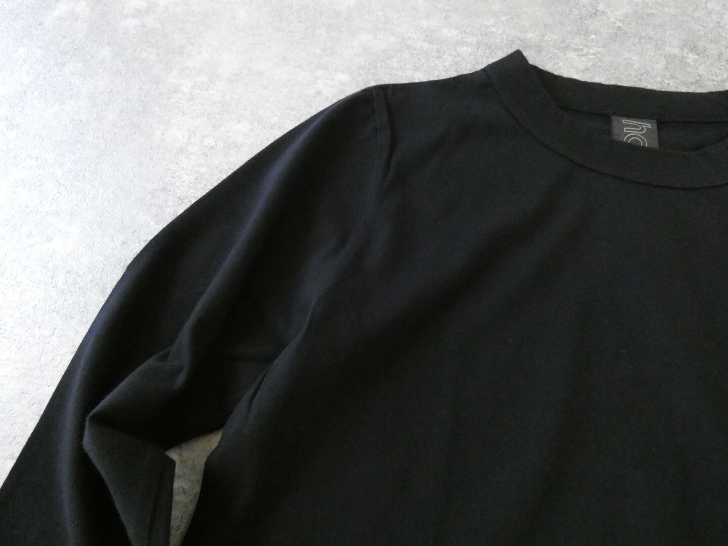 homspun(ホームスパン) 天竺長袖Tシャツ(5)ブラックの商品画像23