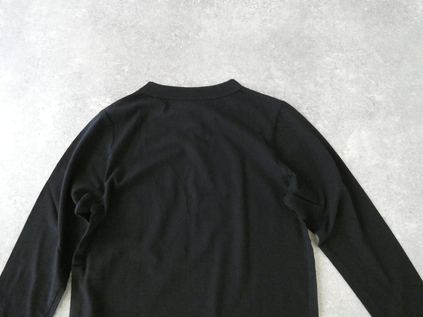 homspun(ホームスパン) 天竺長袖Tシャツ(5)ブラックの商品画像26