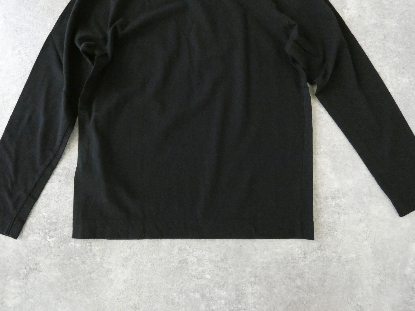 homspun(ホームスパン) 天竺長袖Tシャツ(5)ブラックの商品画像28