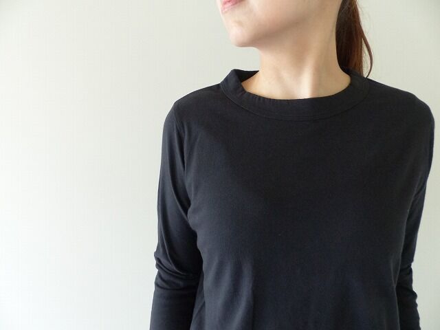 homspun(ホームスパン) 天竺長袖Tシャツ(5)ブラックの商品画像3