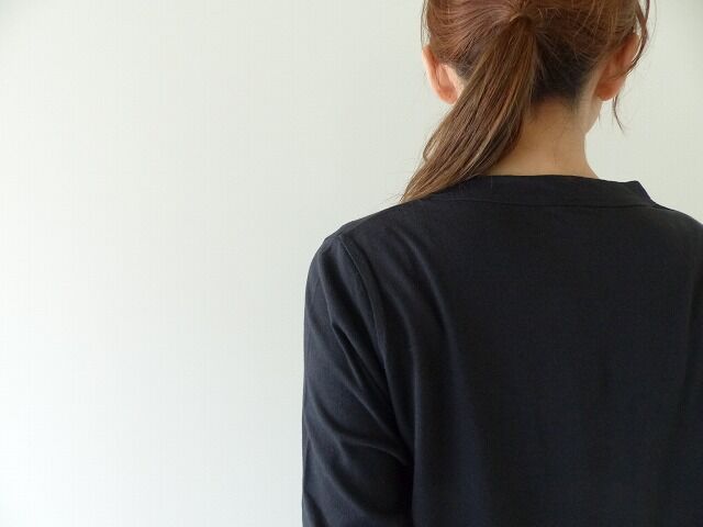 homspun(ホームスパン) 天竺長袖Tシャツ(5)ブラックの商品画像5