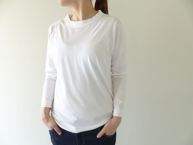 homspun(ホームスパン) 天竺長袖Tシャツ　(1)サラシの商品画像1