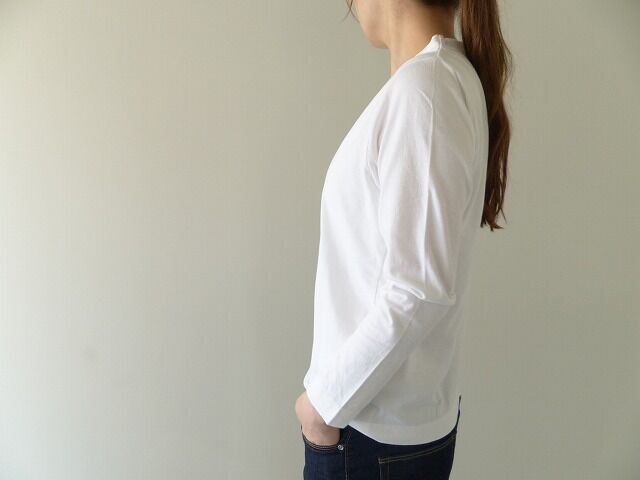homspun(ホームスパン) 天竺長袖Tシャツ　(1)サラシの商品画像5