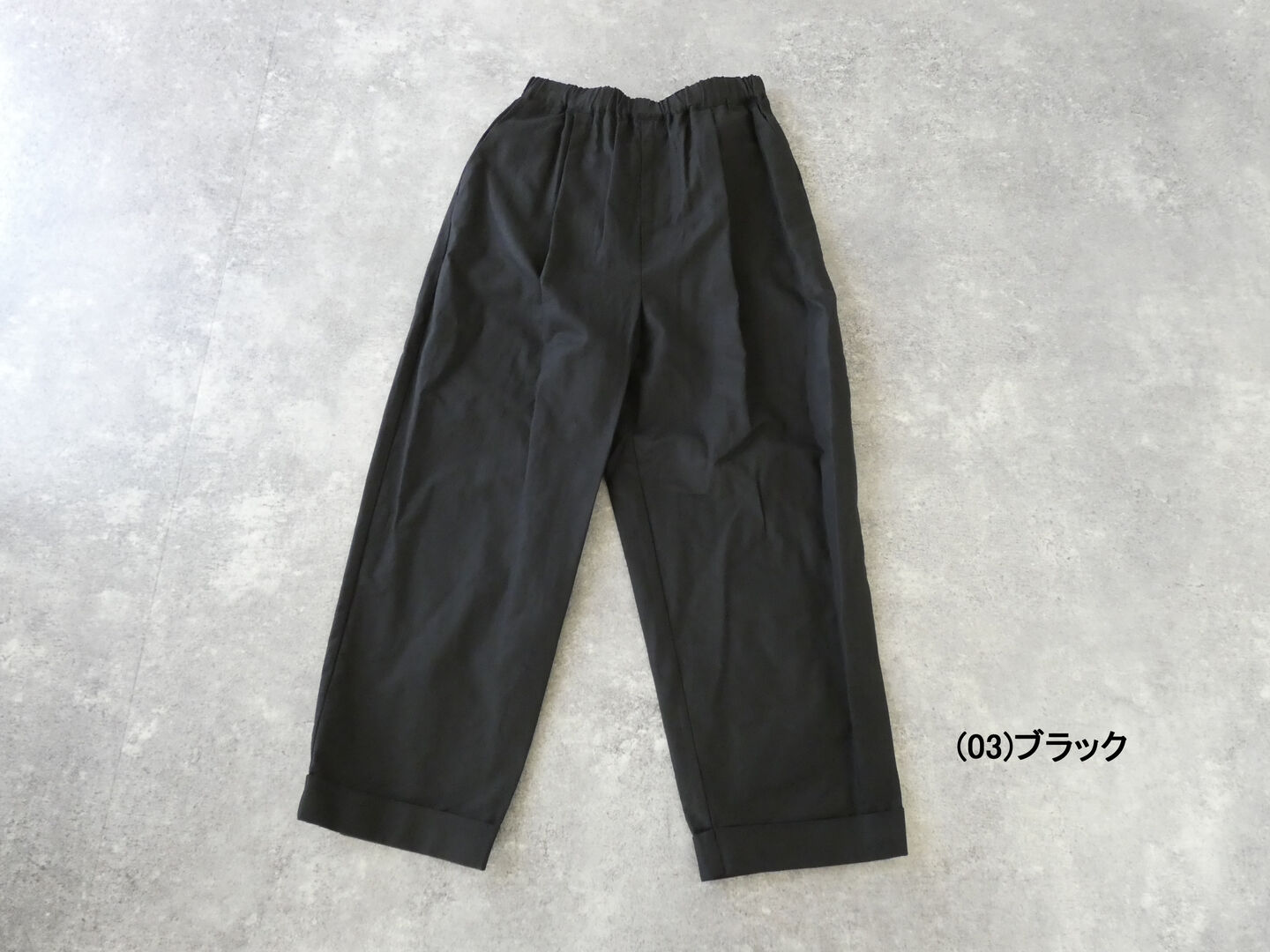 ina(イナ) 綿麻ムラ糸サージウエストゴムダブルパンツの商品画像28